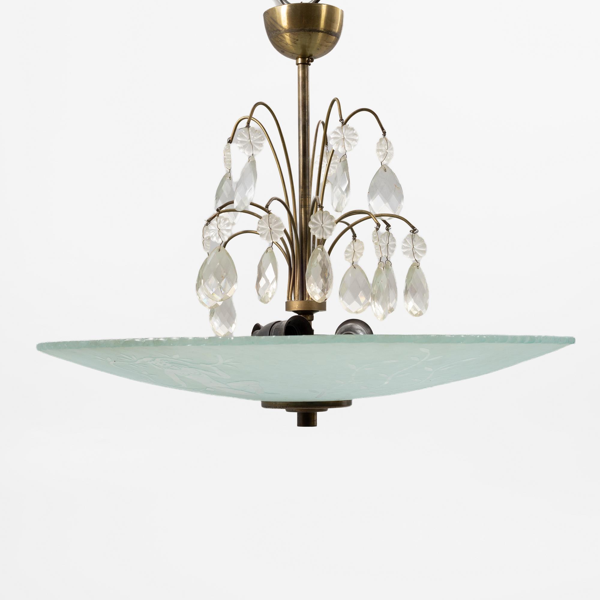 Ceiling lamp, Swedish Grace, 1930s/40s.