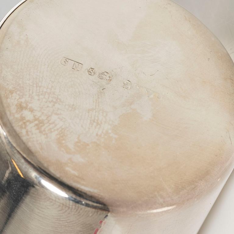 Guldsmedsaktiebolaget (GAB), a set of twelve silver beakers, Stockholm and Eskilstuna, some 1981.