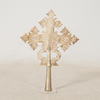 Processional cross, Coptic, Ethiopia, first half of the 20th century.