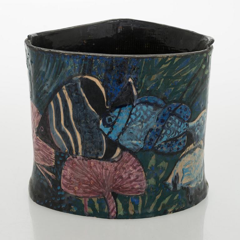 Dorrit von Fieandt, A ceramic vase, monogram signed DF. Unique piece. Latter half of the 20th century.