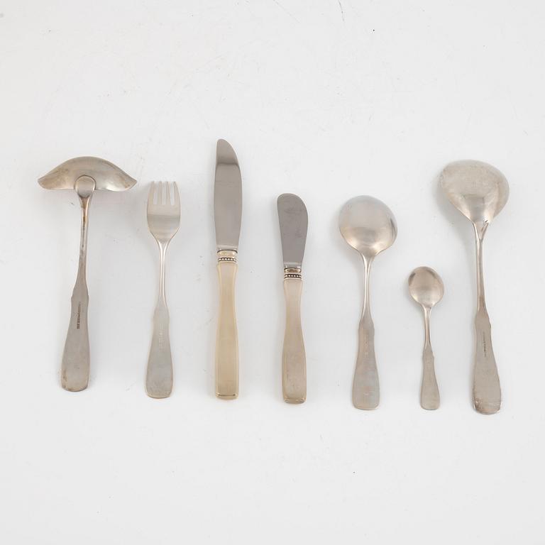 Eric Löfman, a silver cutlery, "Uppsala", KG Markströms, Uppsala (53 pieces).