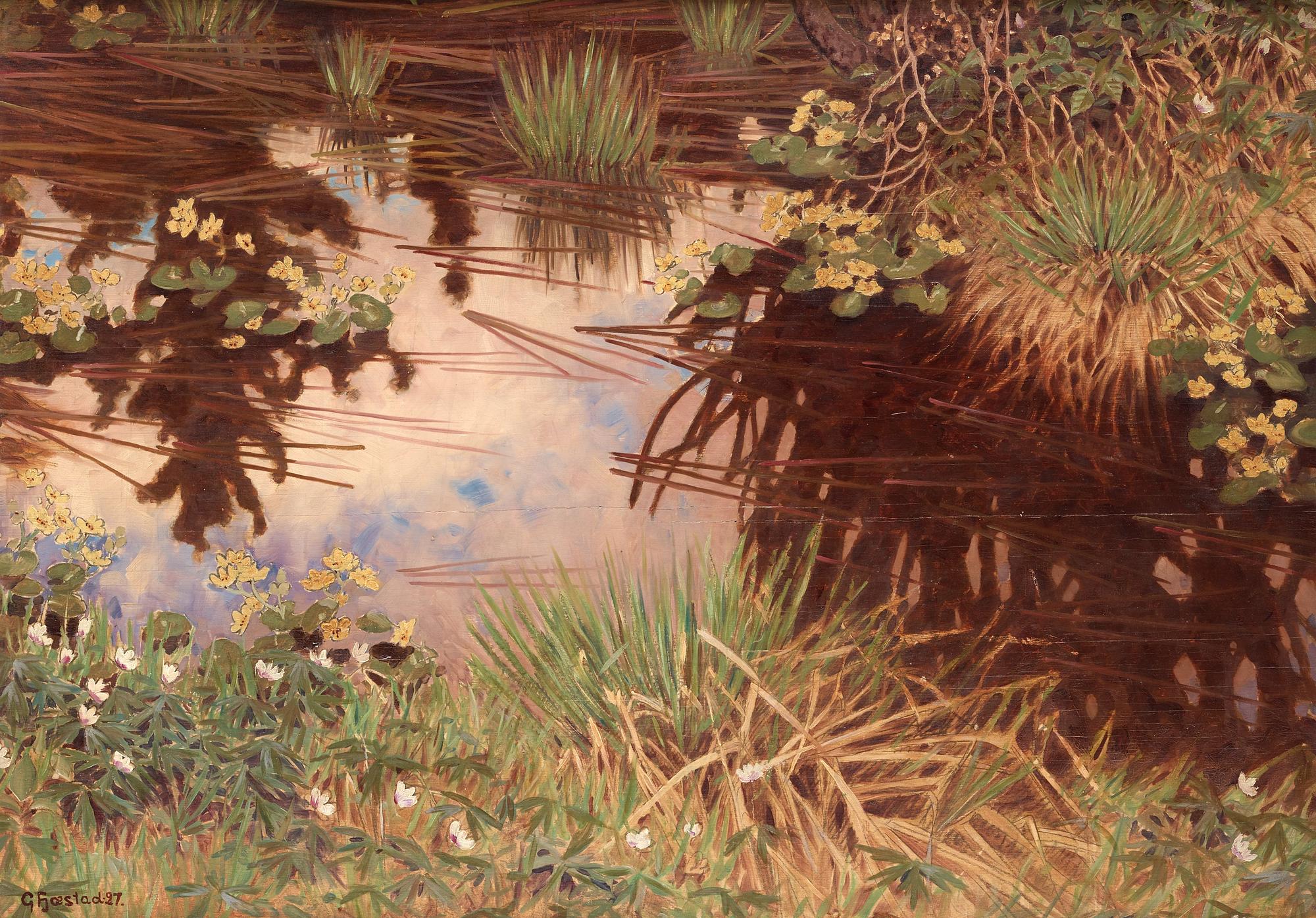 Gustaf Fjaestad, "Skogstjärnet".