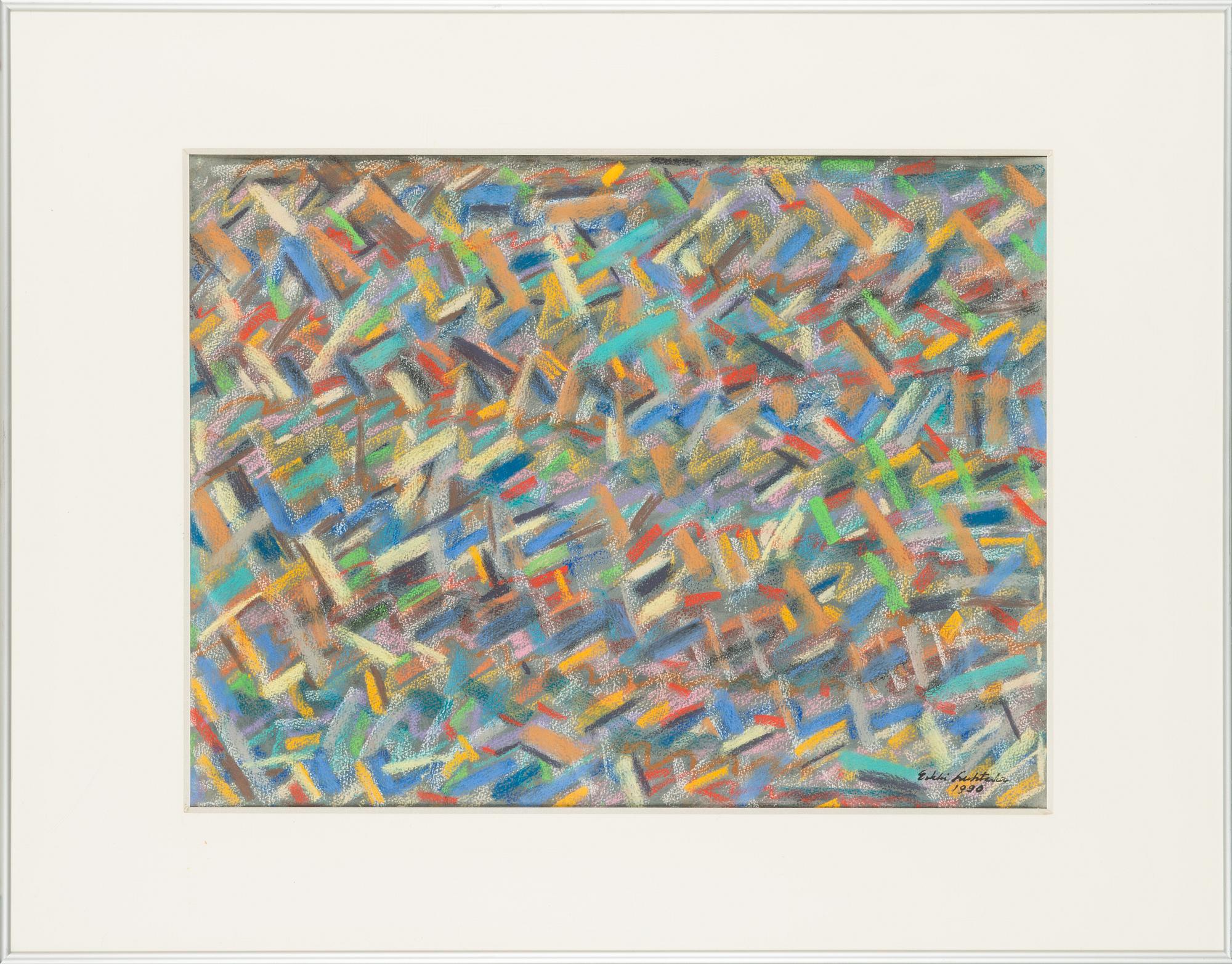 Erkki Luhtala, pastell, signerad och daterad 1990.