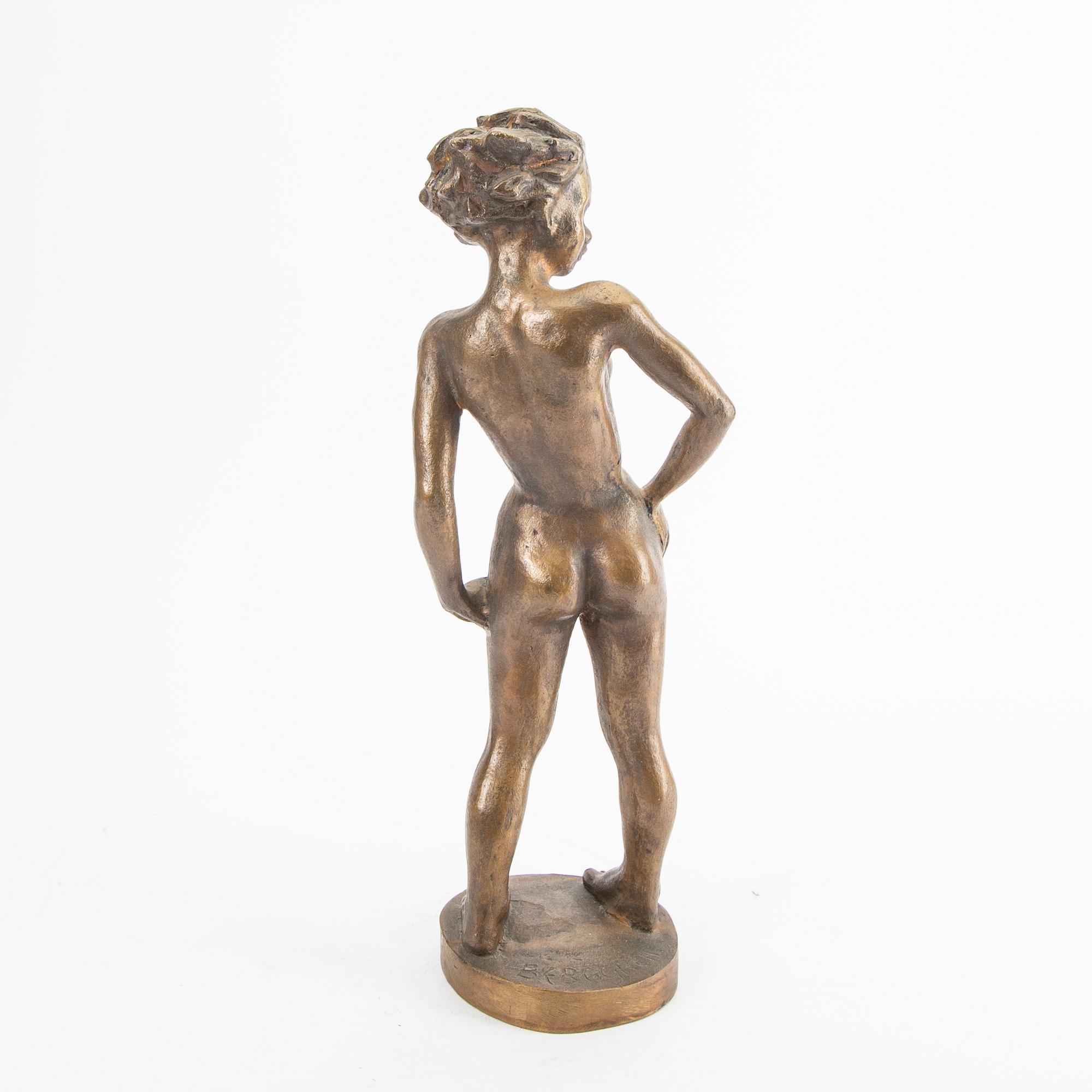 Sigge Berggren, a signed bronze sculpture.