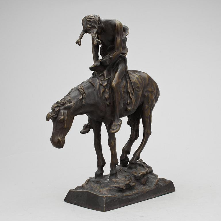 JAMES EARLE FRASER, efter, skulptur, brons.