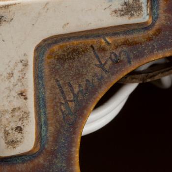 A pair of Danish Söholm table lamps, alter part of the 20th century.