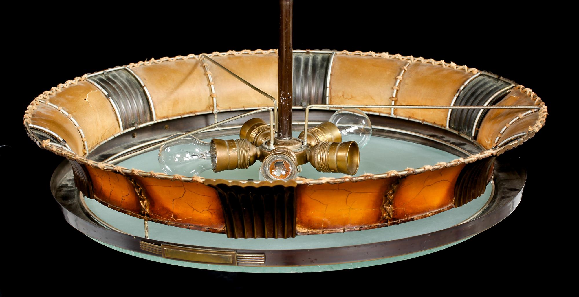 TAKLAMPA, art deco, 1920/1930-tal. Höjd ca 73 cm.