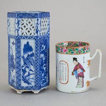 PARTI PORSLIN, 8 delar, porslin, Kina, 17-/18-/1900-tal.