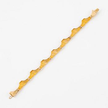 Björn Weckström, a bracelet, "Golden bridge", 14K gold, Lapponia 1971.
