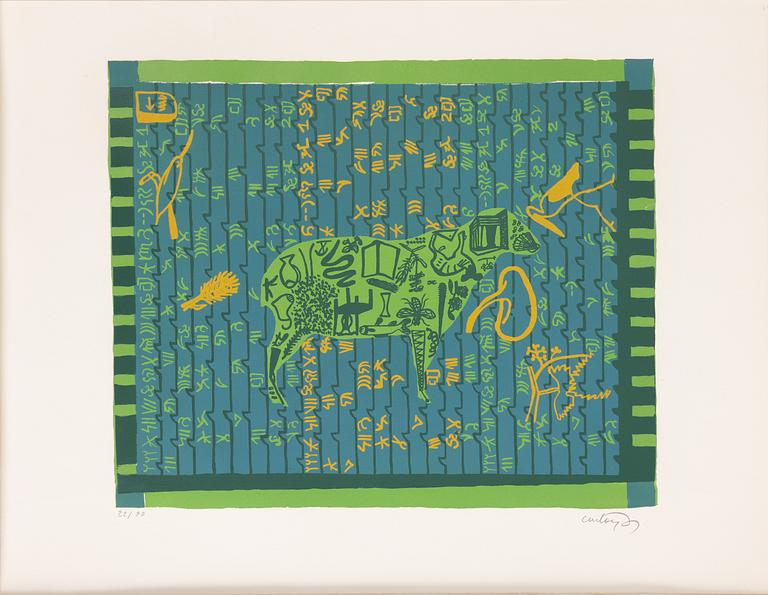 Folder with graphic prints by various artists "Les Hypergraphies".