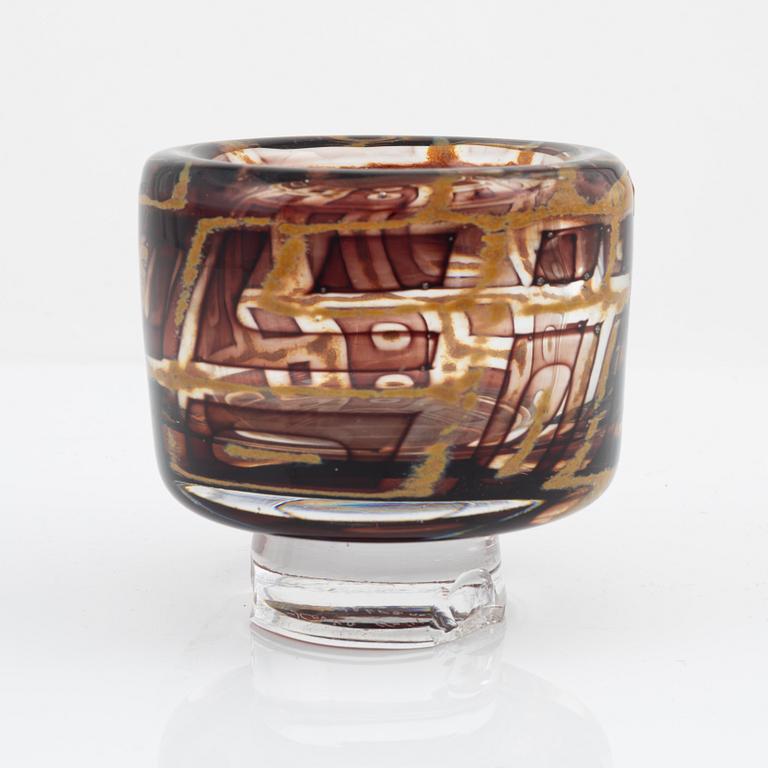 Vicke Lindstrand, a unique glass bowl, Kosta.