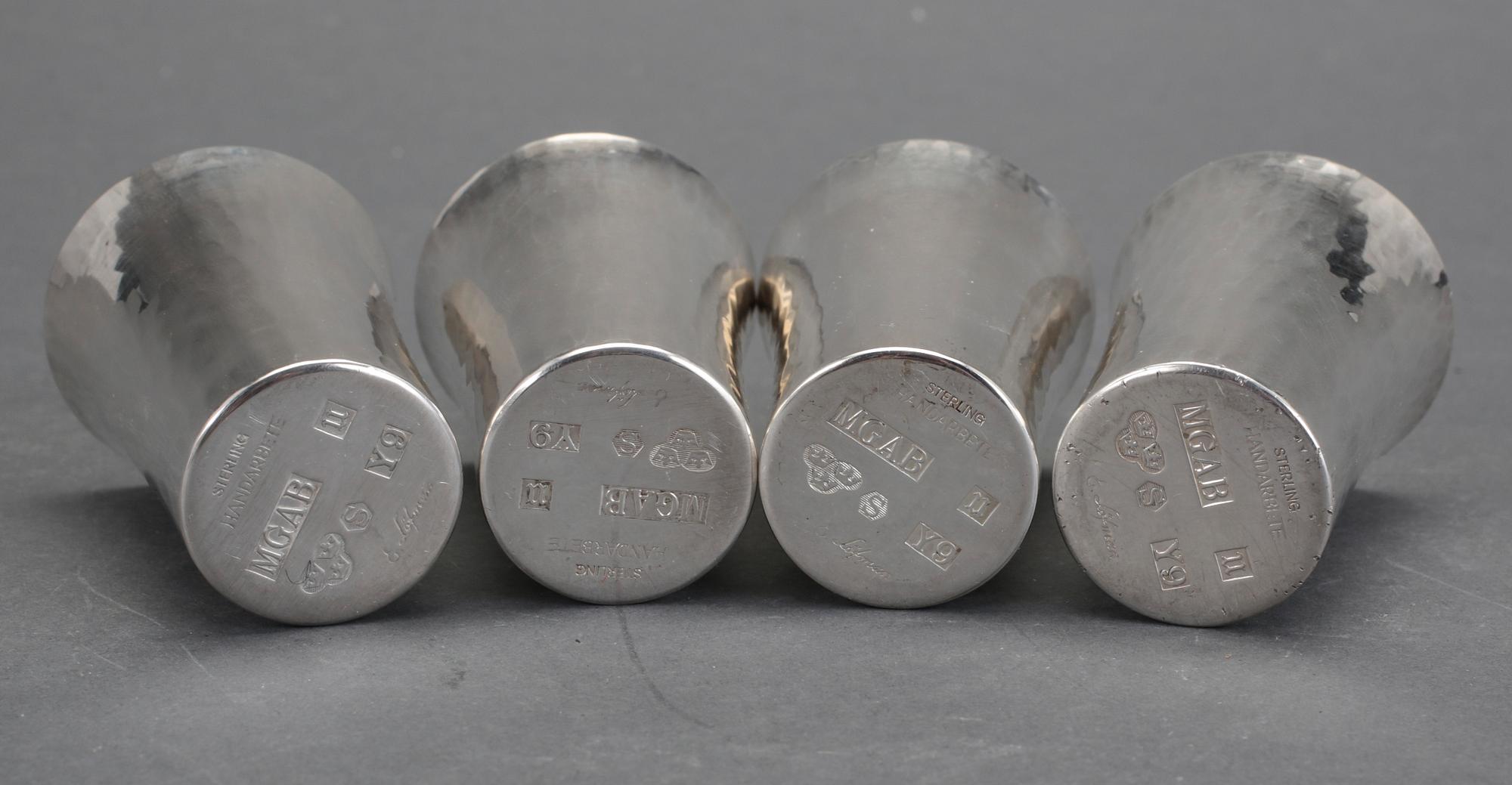 KOPPAR, sterlingsilver, Erik Löfman, MGAB, 1972, tot vikt ca 275,3 gram.