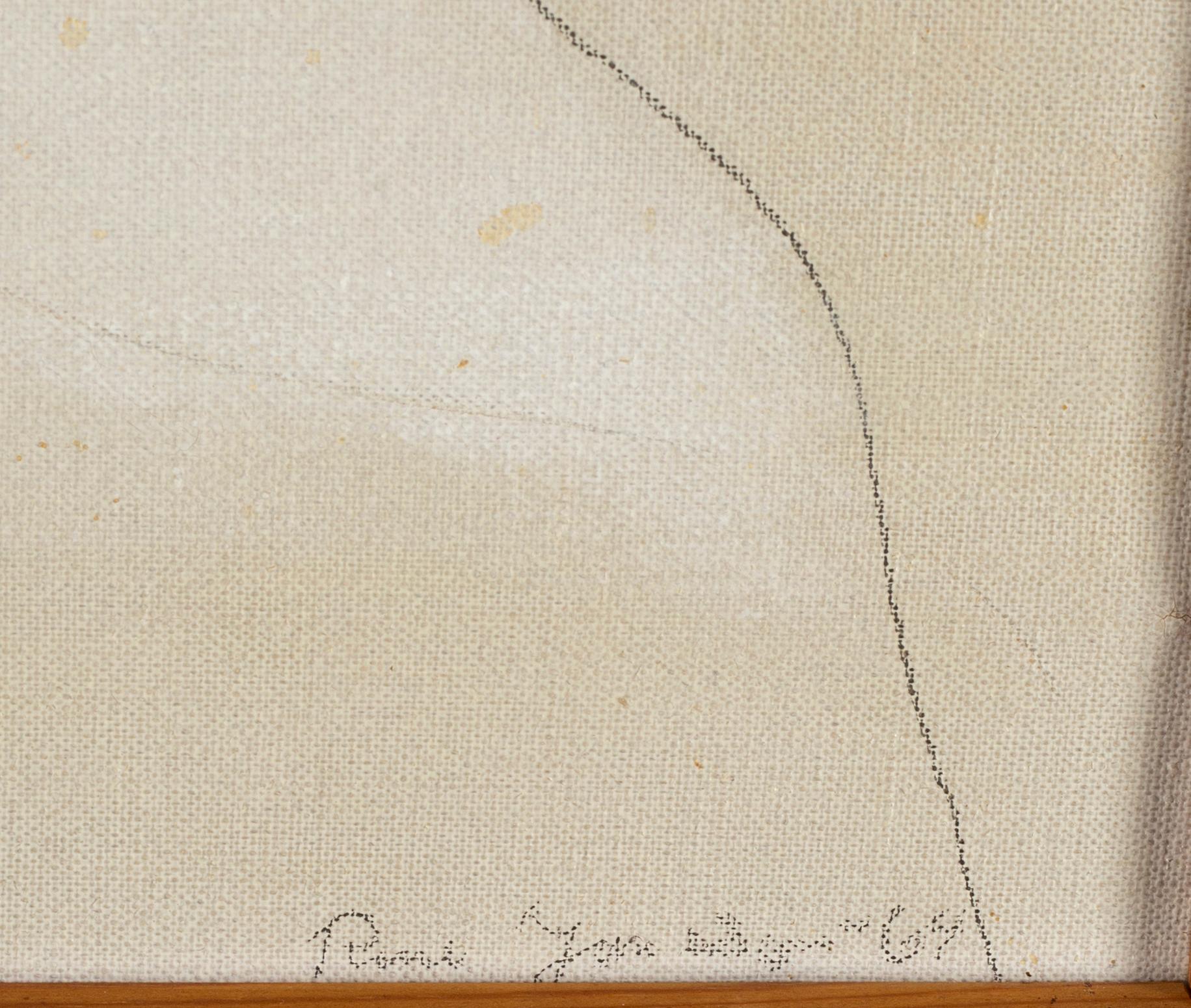 RUNE JANSSON, oil and pencil on canvas, signed Rune Jansson and dated -64.