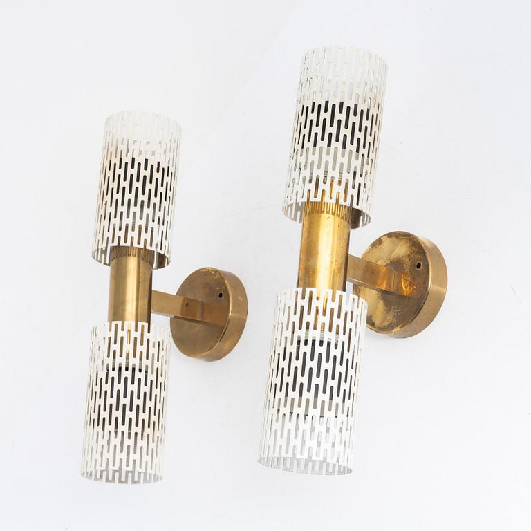 Harald Notini, wall lamps, a pair, model "11262", Böhlmarks, 1940s/1950s.