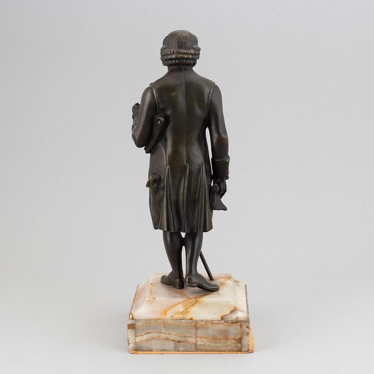 Jean Claude François Rosset, efter. Skulptur. Brons på stenbas. Höjd 38 cm.