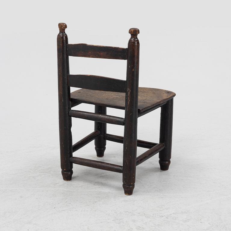 A Swedish child's chair, late 18th century.