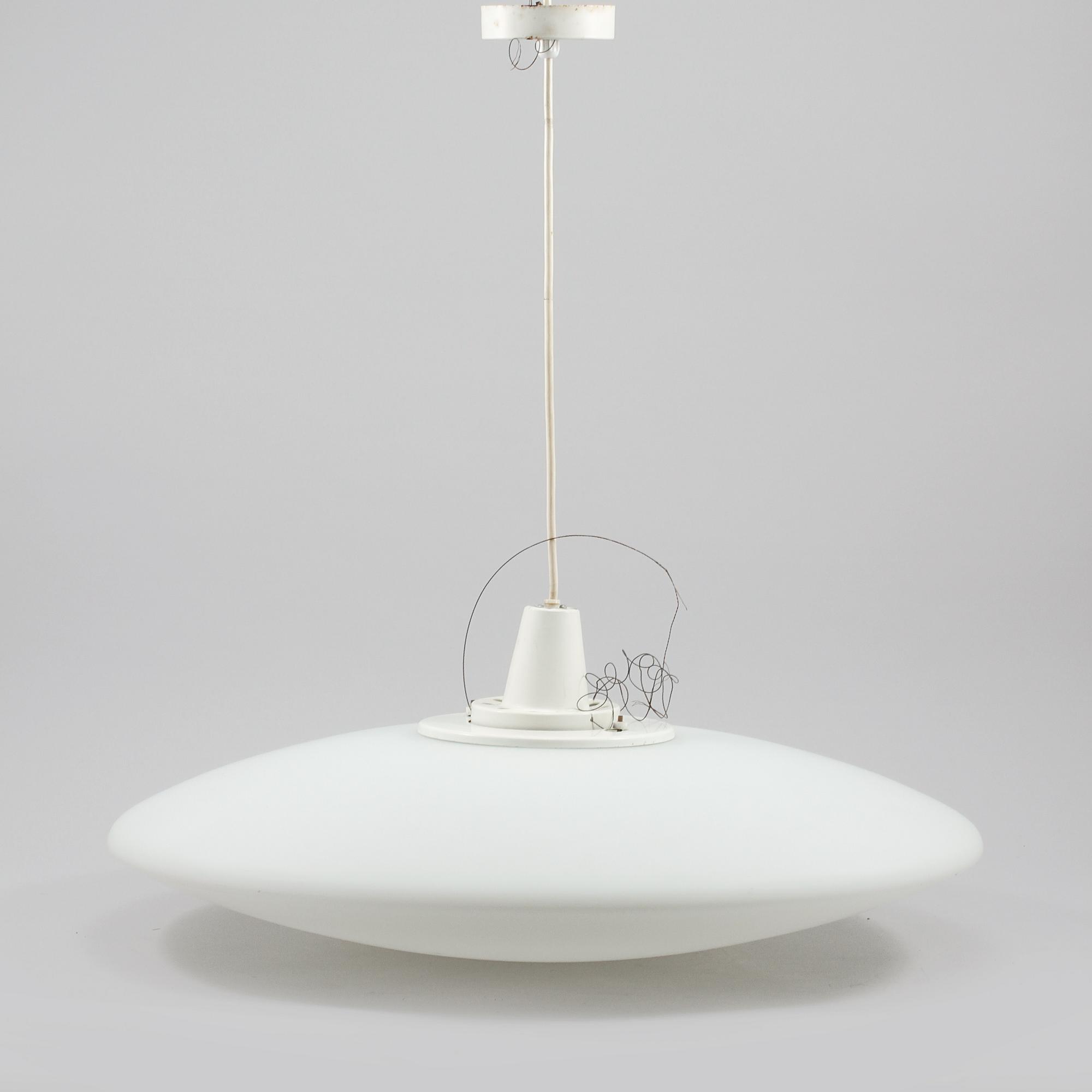 TAKLAMPA, "Cirkel", Axel Annell, Axel Annell Belysning, 1960-tal, höjd 25 cm.
