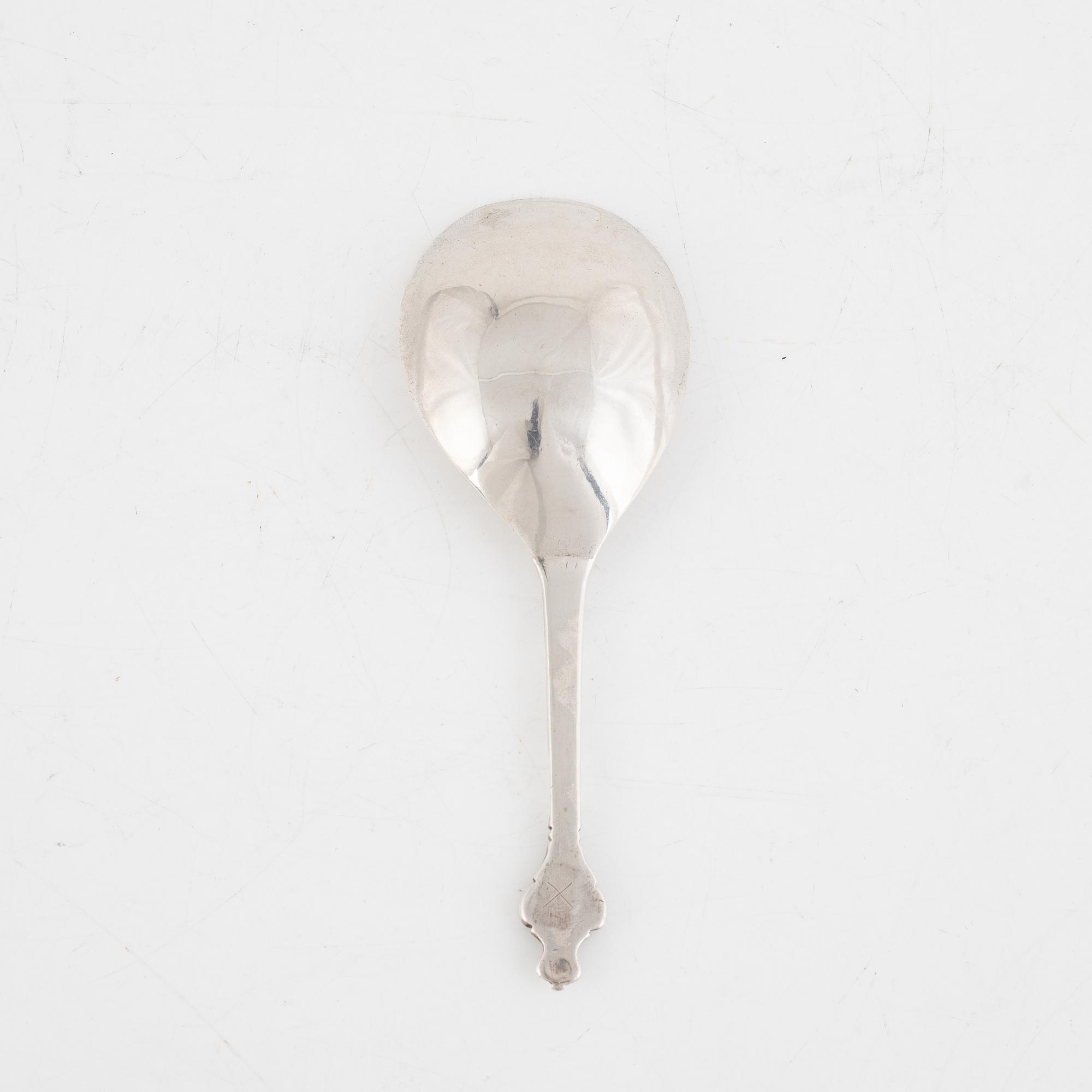 An 18th Century Silver Spoon, likely Sweden.