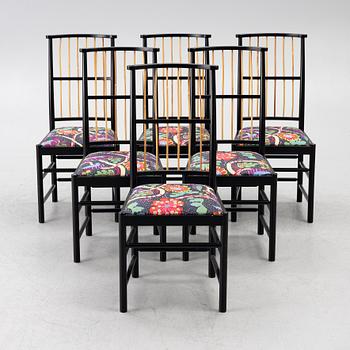 Josef Frank, chairs, 6 pcs, model 2025, Svenskt Tenn.