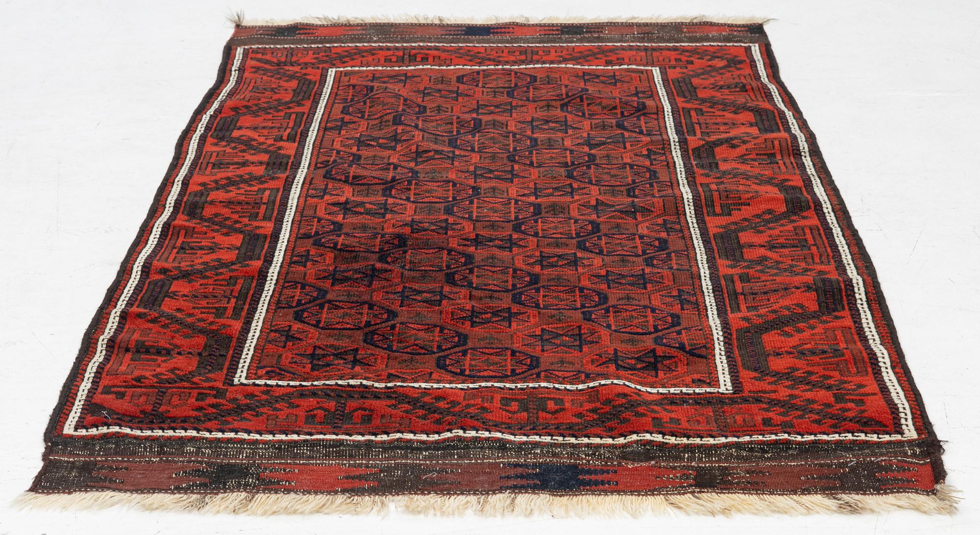 Matta, antik, Beludj, ca 200 x 103-06 cm.