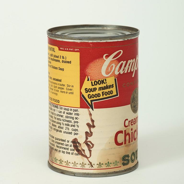 Andy Warhol, "Campbell's Cream of Chicken Soup".