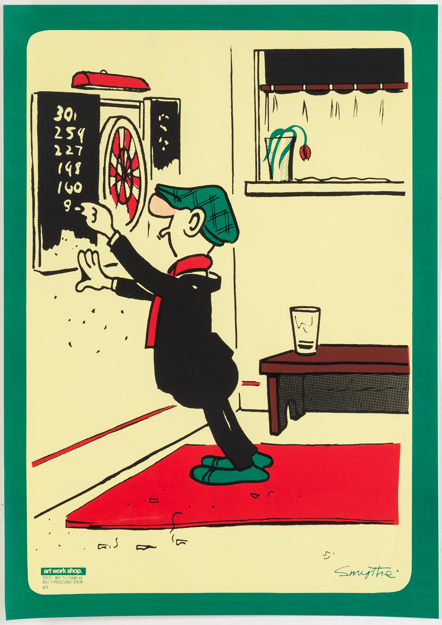 AFFISCHER, 5 st, "Tuffa Viktor", Bull's Presstjänst, Art Work Shop, 1960-tal.