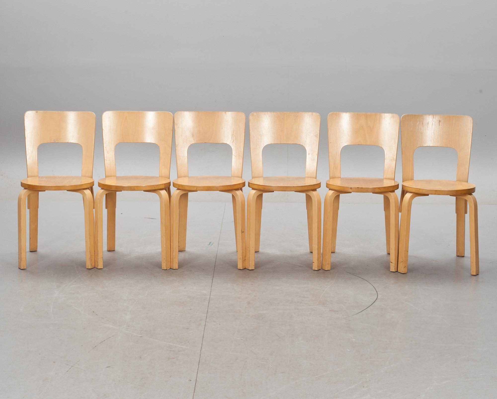 STOLAR, 6 st, "66", Alvar Aalto, 1900-talets andra hälft.