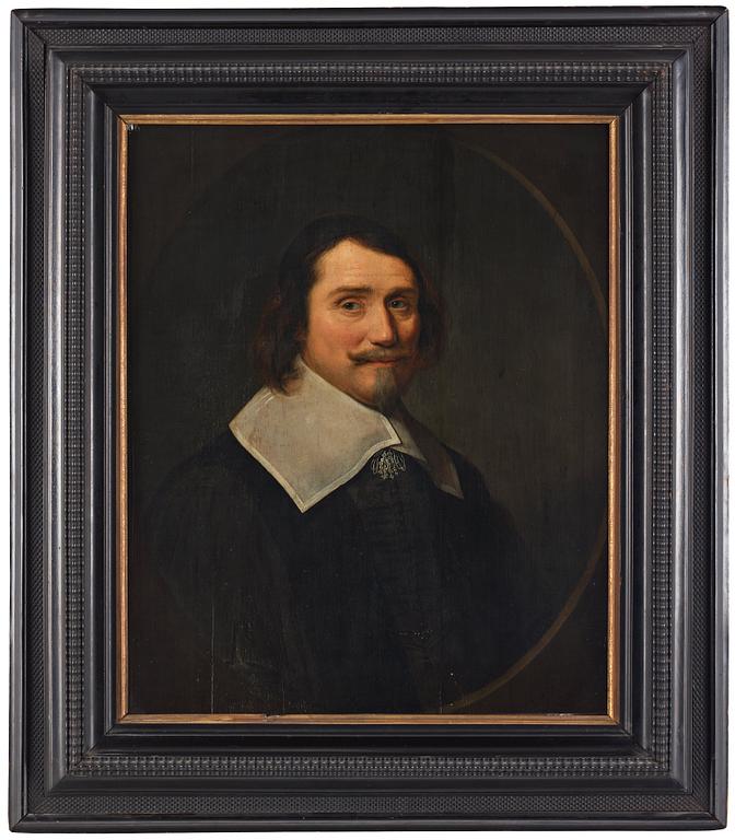 Michiel Jansz. van Mierevelt Hans krets, Mansporträtt med spetskrage, bröstbild.