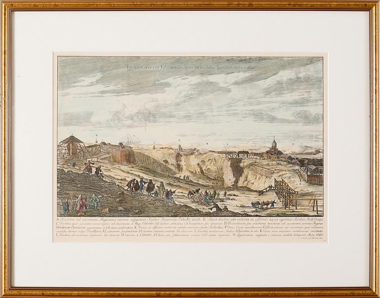 Two colored prints from the 19th century.