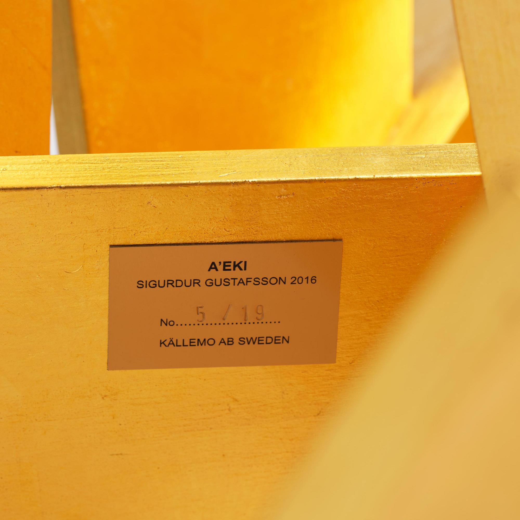 Sigurdur Gustafsson, a rare “A’EKI” armchair, ed. 5/19, Källemo, Värnamo, post 2016.