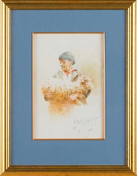 Fritz Jakobsson, Fåraherde.