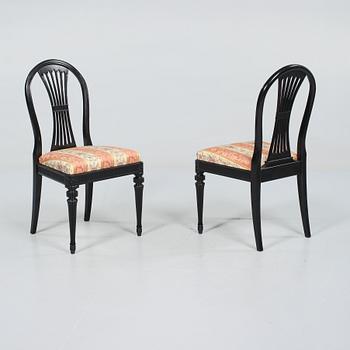 STOLAR, 6 st, gustaviansk stil, 1900-talets andra hälft.