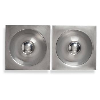 Verner Panton, a pair of wall/ceiling lamps, Louis Poulsen, Denmark1960-70's.