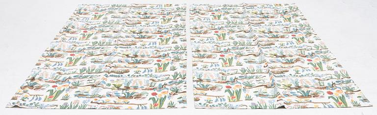 Josef Frank, curtains, a pair, "Primavera", Svenskt Tenn.