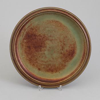 WILHELM KÅGE, a 'Farsta' stoneware dish from Gustavsberg studio.