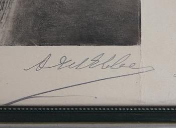 EBBE, AXEL och JOHANSSON-THOR, EMIL, grafiska blad, 2 st, sign.