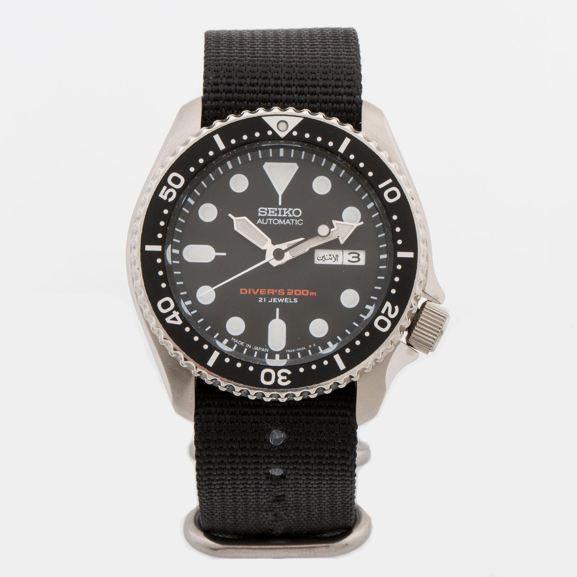 SEIKO, Drivers 200m, wristwatch, 42 mm,