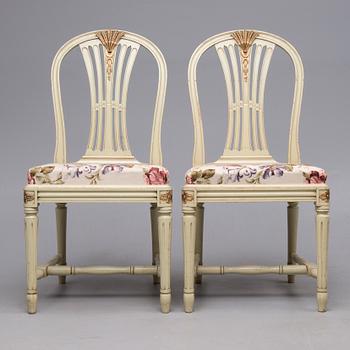 STOLAR, 4 st, gustaviansk stil, 1900-talets mitt/andra hälft.
