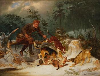 646B. Kilian Zoll, ”Rävjakt” (Fox Hunt).