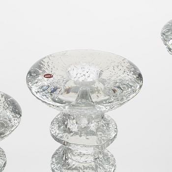 Timo Sarpaneva, ljusstakar, 16 st, glas, "Festivo", Iittala, Finland.