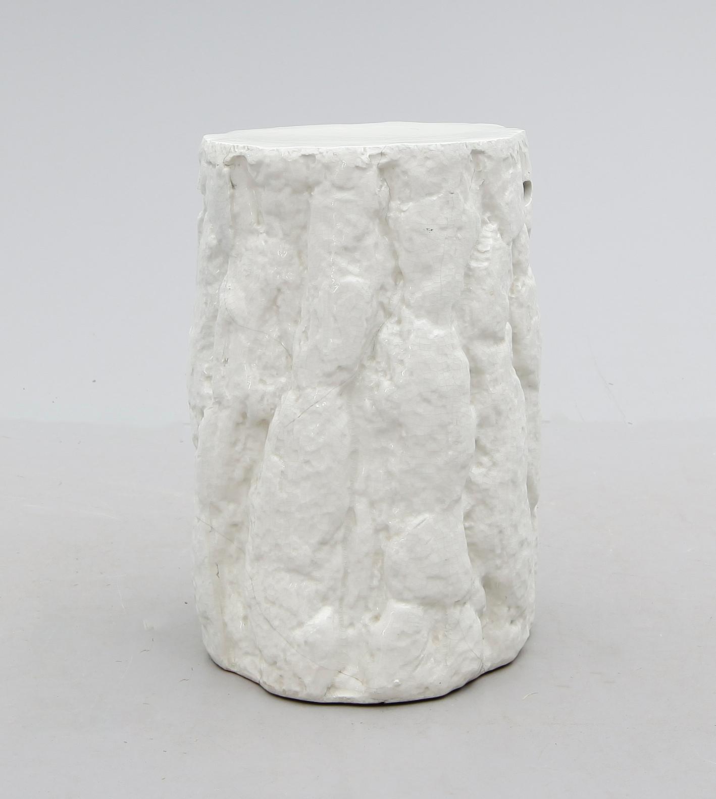 TRÄDGÅRDSPALL, majolika, sekelskiftet 1900.