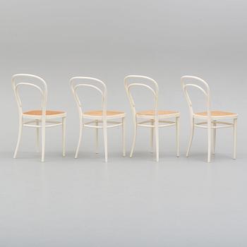 a set of four Thonet chairs, 20th century.