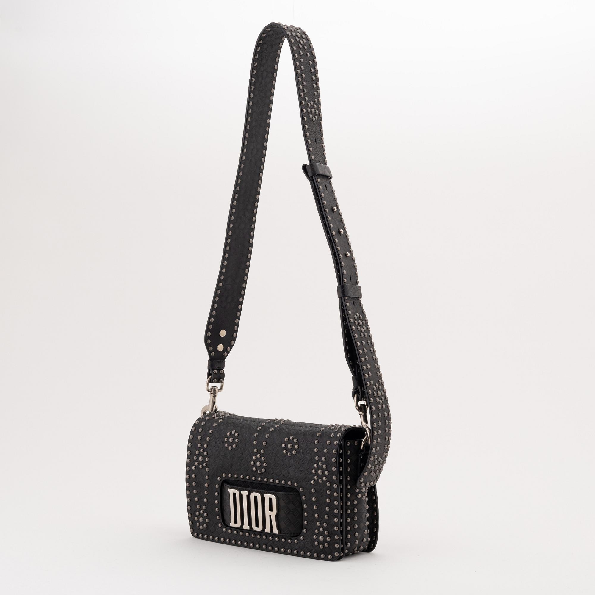Christian Dior, an embossed, studded leather 'J'Adior' handbag.