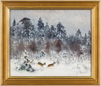 LINDORM LILJEFORS, oil on panel (masonite), signed Lindorm L and dated -66.