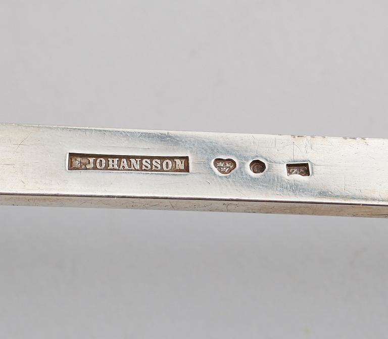 SOPPSLEV, silver, E Johansson, 1878. Vikt ca 258 gram.