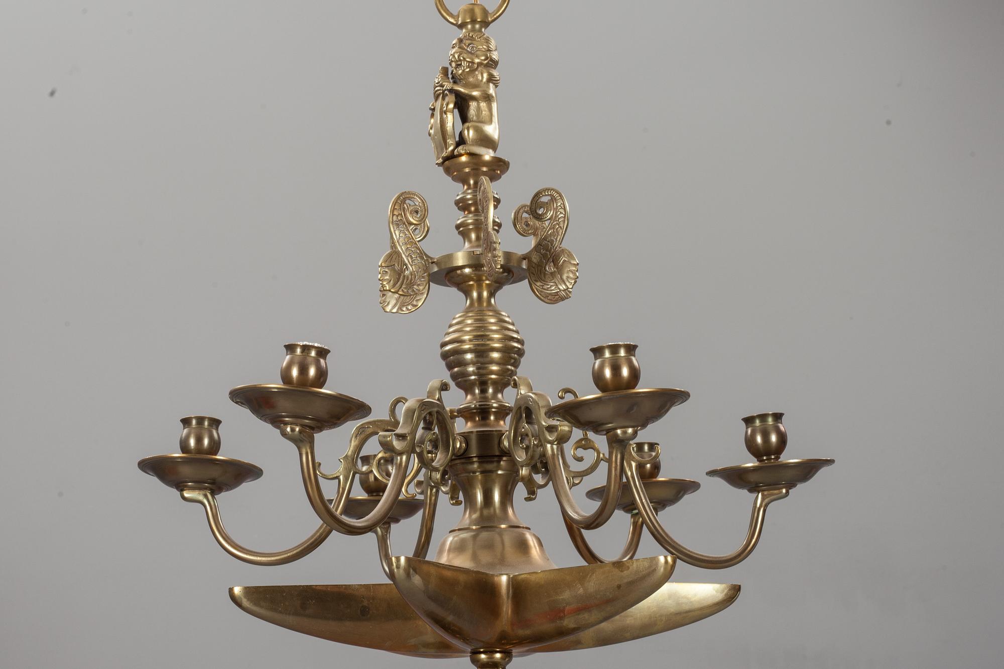 TAKKRONA, barockstil, 1900-TAL.