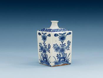 A Japanese blue and white flask, 18th Century.