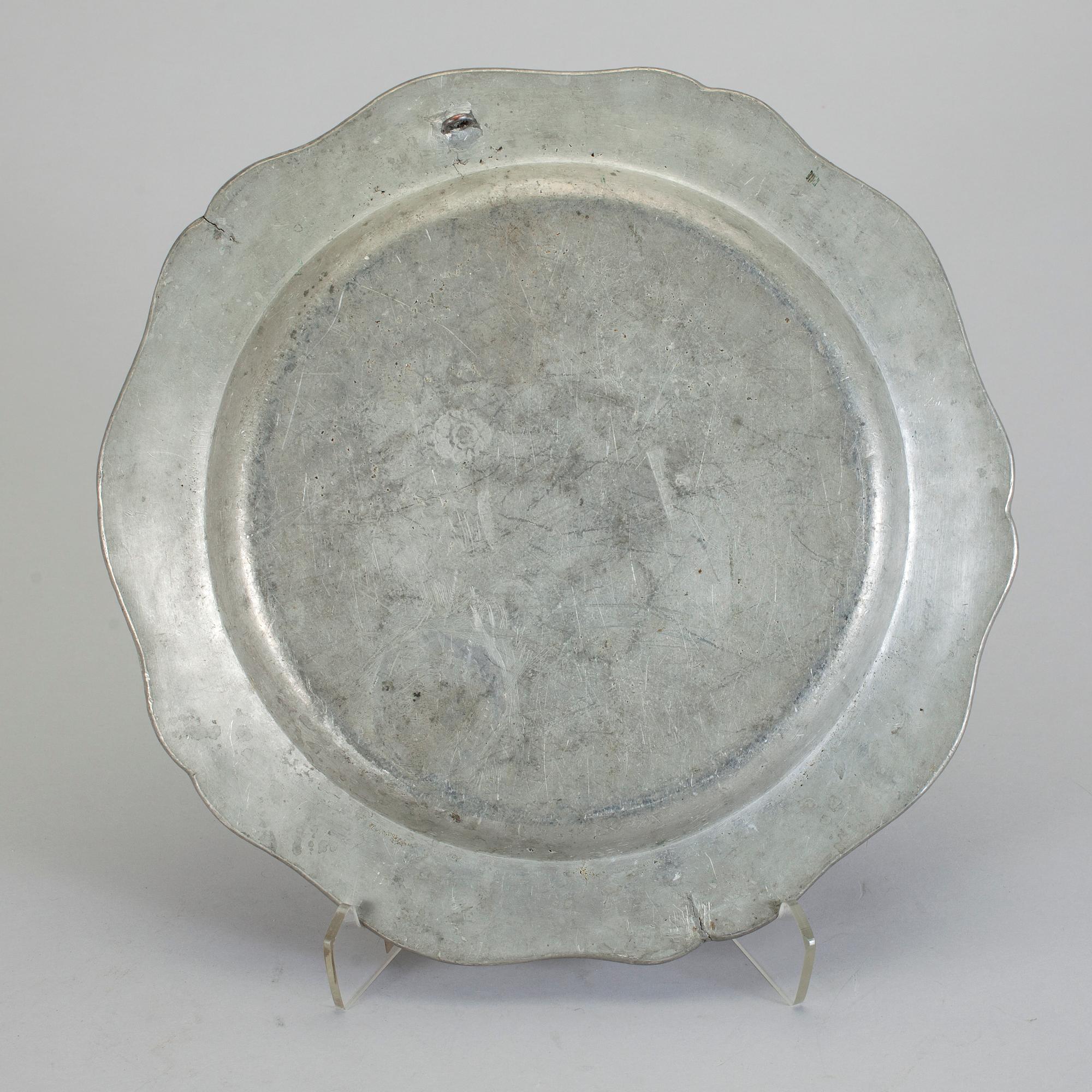 FAT, tenn, otydliga stämplar troligen England, 17/1800-tal.