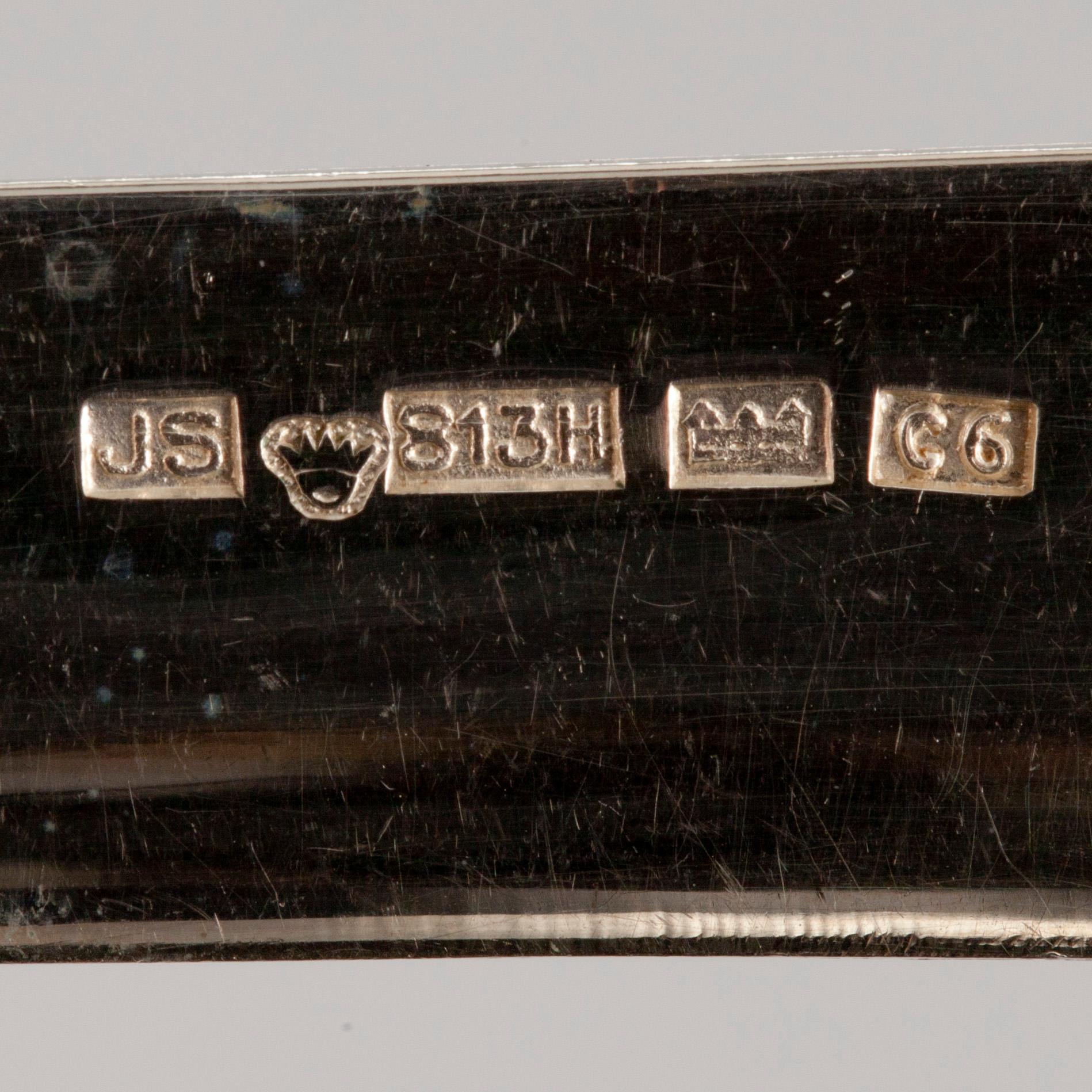 HEDELMÄVEITSIÄ, 12 kpl, hopeaa, Hjalmar Salo, Hämeenlinna 1932. Paino yht. 285 g.