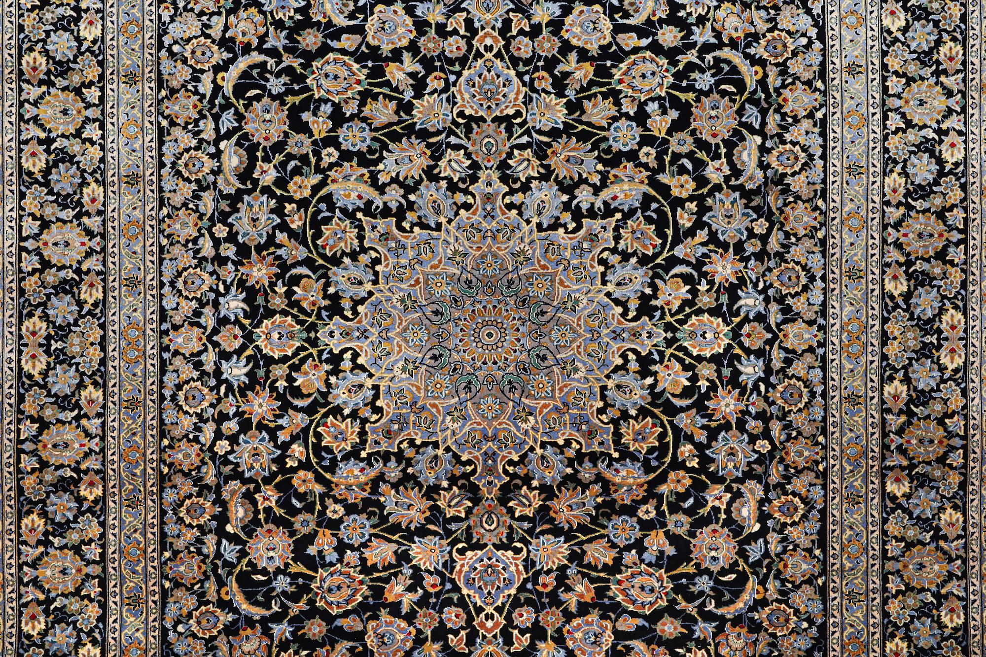 A carpet, Kashan, ca 405 x 295 cm.